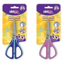 Foarfeca scolara Strigo, varf rotunjit, otel inoxidabil, grip cauciucat, bleumarin/roz,  SSC368/369 D12 Foarfeca scolara Strigo, varf rotunjit, otel inoxidabil, grip cauciucat, bleumarin/roz,  SSC368/369 D12