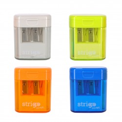 Ascutitoare Strigo, 2 orificii, capac si recipient SSC389 Ascutitoare Strigo, 2 orificii, capac si recipient SSC389