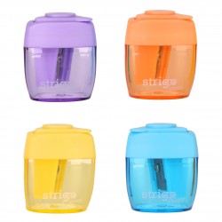 Ascutitoare Strigo, un orificiu, cu recipient 4 culori SSC390 Ascutitoare Strigo, un orificiu, cu recipient 4 culori SSC390