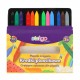 Creioane colorate Strigo triunghiulare, plastic, 12 culori SSC399