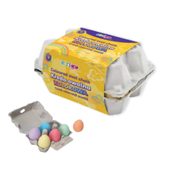 Creta Strigo colorată ovală, 6 culori SSC413 Creta Strigo colorată ovală, 6 culori SSC413