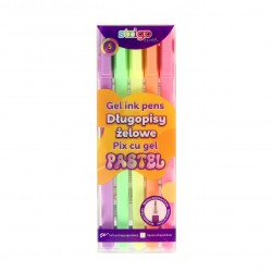 Pix cu gel Strigo Pastel, 0.8mm, 5 culori/set SSC424 Pix cu gel Strigo Pastel, 0.8mm, 5 culori/set SSC424