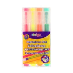 Evidentiator Strigo cu varf special, 3 in 1, 4 culori SSC437 Evidentiator Strigo cu varf special, 3 in 1, 4 culori SSC437