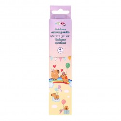 Set 4 creioane Strigo Rainbow multicolor, Seria Capybara, SSC499 Set 4 creioane Strigo Rainbow multicolor, Seria Capybara, SSC499