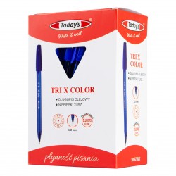 Pix TODAYS TRI X COLOR albastru, 1.0 mm 78807 Pix TODAYS TRI X COLOR albastru, 1.0 mm 78807