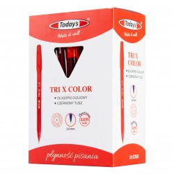 Pix TODAYS TRI X COLOR rosu, 1.0 mm 78814 Pix TODAYS TRI X COLOR rosu, 1.0 mm 78814