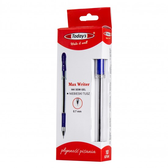 Pix TODAYS MAX WRITER semigel, albastru, 0.7 mm 79033