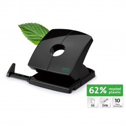 Perforator Novus B230 re+new, 30 coli, negru, 62% pp reciclat Perforator Novus B230 re+new, 30 coli, negru, 62% pp reciclat
