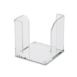 Suport pentru cub hartie Maul, sticla acrilica, transparent, 9x9 cm Suport pentru cub hartie Maul, sticla acrilica, transparent, 9x9 cm