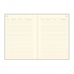 Agenda Furore, A5, nedatata, hartie ivory, orange Agenda Furore, A5, nedatata, hartie ivory, orange