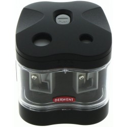 Ascutitoare electrica DERWENT Professional, dubla, plastic, negru