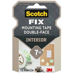 Banda dublu adeziva 3M, montare Scotch-Fix, 19 mm x 1.5 m Banda dublu adeziva 3M, montare Scotch-Fix, 19 mm x 1.5 m