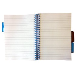 Caiet A4 cu spira Pukka Pads Jotta Recycled, dictando, 200 pagin, negru, perforatii, albastru Caiet A4 cu spira Pukka Pads Jotta Recycled, dictando, 200 pagin, negru, perforatii, albastru