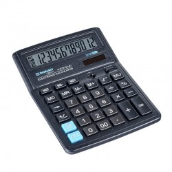 Calculator de birou Donau Tech, 190 x 143 x 40 mm, 12 digiti, negru Calculator de birou Donau Tech, 190 x 143 x 40 mm, 12 digiti, negru