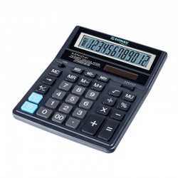 Calculator de birou Donau Tech, 203 x 158 x 31 mm, 12 digiti, negru Calculator de birou Donau Tech, 203 x 158 x 31 mm, 12 digiti, negru