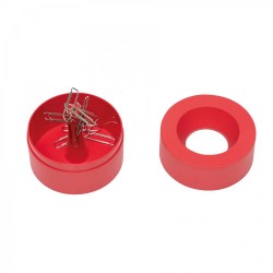 Dispenser agrafe MAUL, din plastic reciclat, rosu Dispenser agrafe MAUL, din plastic reciclat, rosu
