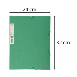 Dosar plic Exacompta Aquarel, A4, carton reciclat, inchidere elastic, verde Dosar plic Exacompta Aquarel, A4, carton reciclat, inchidere elastic, verde
