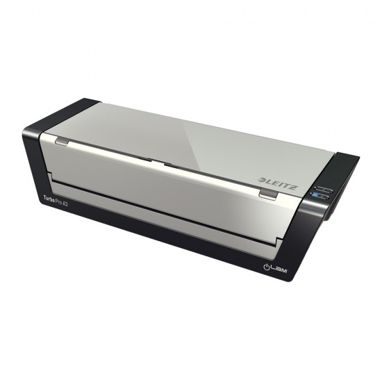 Laminator Leitz iLAMTouch Turbo Pro, A3, kit folii laminare inclus, argintiu Laminator Leitz iLAMTouch Turbo Pro, A3, kit folii laminare inclus, argintiu