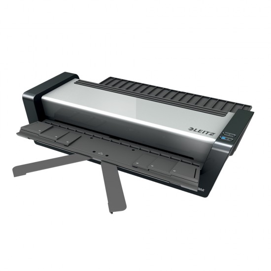 Laminator Leitz iLAMTouch Turbo Pro, A3, kit folii laminare inclus, argintiu Laminator Leitz iLAMTouch Turbo Pro, A3, kit folii laminare inclus, argintiu