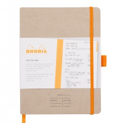 Meeting Book A5+ Rhodiarama, 80 file, bej Meeting Book A5+ Rhodiarama, 80 file, bej