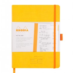 Meeting Book A5+ Rhodiarama, 80 file, galben Meeting Book A5+ Rhodiarama, 80 file, galben
