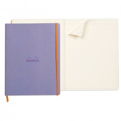 Notebook  A4+ Rhodiarama, 80 file, ivory dictando, albastru Notebook  A4+ Rhodiarama, 80 file, ivory dictando, albastru