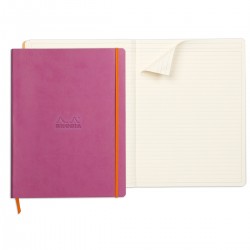 Notebook  A4+ Rhodiarama, 80 file, ivory dictando, lila Notebook  A4+ Rhodiarama, 80 file, ivory dictando, lila