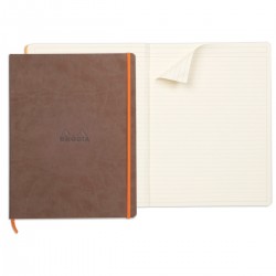 Notebook  A4+ Rhodiarama, 80 file, ivory dictando, maro Notebook  A4+ Rhodiarama, 80 file, ivory dictando, maro