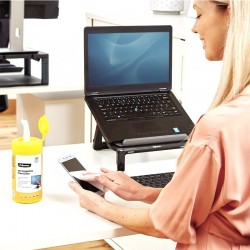 Servetele Fellowes pentru curatare ecran, 100 bucati Servetele Fellowes pentru curatare ecran, 100 bucati