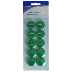Set 10 magneti Westcott, d30 mm, verde, sustin 6/8 coli, 80g Set 10 magneti Westcott, d30 mm, verde, sustin 6/8 coli, 80g
