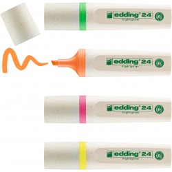 Textmarker Edding, E24, 4 culori/set Textmarker Edding, E24, 4 culori/set