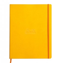 Notebook  A4+ Rhodiarama, 80 file, ivory dictando, galben Notebook  A4+ Rhodiarama, 80 file, ivory dictando, galben