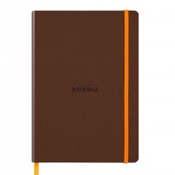 Notebook A5 Rhodiarama, 80 file, ivory, dictando, bronz Notebook A5 Rhodiarama, 80 file, ivory, dictando, bronz