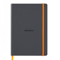 Notebook A5 Rhodiarama, 80 file, ivory, dictando, gri Notebook A5 Rhodiarama, 80 file, ivory, dictando, gri