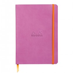 Notebook A5 Rhodiarama, 80 file, ivory, dictando, lila Notebook A5 Rhodiarama, 80 file, ivory, dictando, lila
