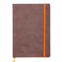 Notebook A5 Rhodiarama, 80 file, ivory, dictando, maro Notebook A5 Rhodiarama, 80 file, ivory, dictando, maro