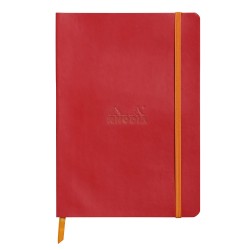 Notebook A5 Rhodiarama, 80 file, ivory, dictando, rosu Notebook A5 Rhodiarama, 80 file, ivory, dictando, rosu