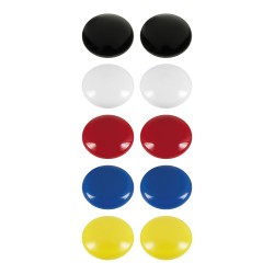 Set 10 magneti Westcott, d25 mm, diverse culori, sustin 4/6 coli, 80g Set 10 magneti Westcott, d25 mm, diverse culori, sustin 4/6 coli, 80g