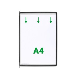Display Tarifold, A4, 10 bucati/set, negru Display Tarifold, A4, 10 bucati/set, negru