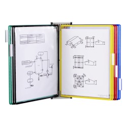 Kit complet Tarifold de perete, magnetic, A4, 10 display-uri, multicolor Kit complet Tarifold de perete, magnetic, A4, 10 display-uri, multicolor