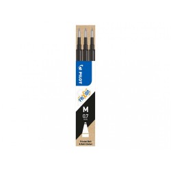 Rezerva roller cu gel Pilot Frixion Ball, 0.7 mm, negru, 3 bucati/set Rezerva roller cu gel Pilot Frixion Ball, 0.7 mm, negru, 3 bucati/set