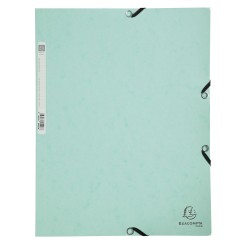 Dosar plic Exacompta Aquarel, A4, carton, inchidere elastic, verde Dosar plic Exacompta Aquarel, A4, carton, inchidere elastic, verde