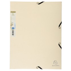 Dosar plic Exacompta Aquarel, A4, carton reciclat, inchidere elastic, crem Dosar plic Exacompta Aquarel, A4, carton reciclat, inchidere elastic, crem