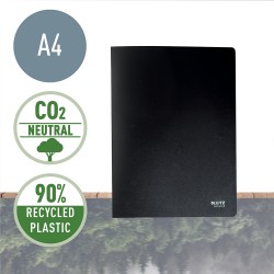 Mapa de prezentare Leitz Recycle, PP reciclat, A4, 20 de folii, negru Mapa de prezentare Leitz Recycle, PP reciclat, A4, 20 de folii, negru