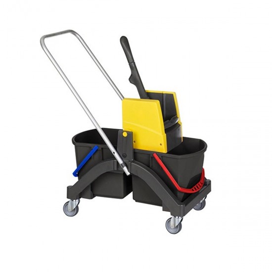 Carucior profesional AQUVA 2, galeata si storcator 17 L Carucior profesional AQUVA 2, galeata si storcator 17 L