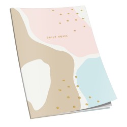 Caiet cusut A5, 48 file, 90 g, liniatura punctata, coperta pastel Caiet cusut A5, 48 file, 90 g, liniatura punctata, coperta pastel