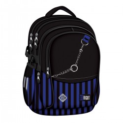 Ghiozdan BP01 ST Right Black And Blue 4 compartimente, 43x32x21 cm Ghiozdan BP01 ST Right Black And Blue 4 compartimente, 43x32x21 cm