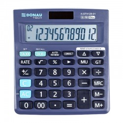 Calculator de birou Donau Tech, 140 x 122 x 30 mm, 12 digiti, negru Calculator de birou Donau Tech, 140 x 122 x 30 mm, 12 digiti, negru