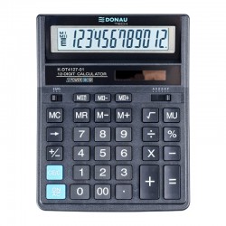 Calculator de birou Donau Tech, 203 x 158 x 31 mm, 12 digiti, negru Calculator de birou Donau Tech, 203 x 158 x 31 mm, 12 digiti, negru