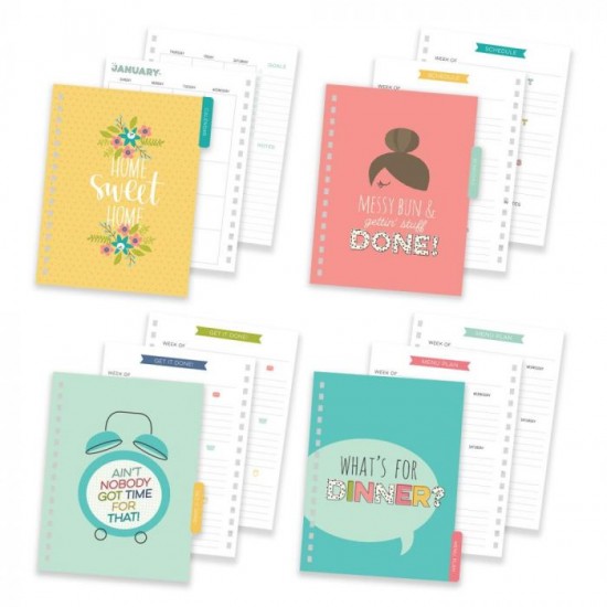 Home planner Pukka Pads, 4 separatoare, calendar 12 luni nedatat, 183 stickere, pagini organizare Home planner Pukka Pads, 4 separatoare, calendar 12 luni nedatat, 183 stickere, pagini organizare